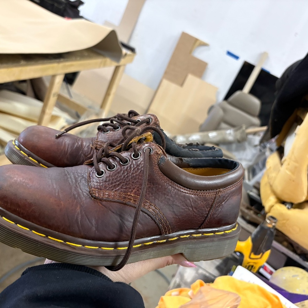 Classic Brown Leather Dr. Martens Men's Shoes